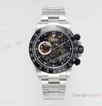 New Skeleton Concept Rolex Cosmo Daytona Sonic Super Clone cal.4130 Watch Black Ceramic Bezel